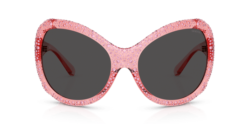 Swarovski SK6052 in Transparent Pink / Dark Grey (108887) - Alternate View