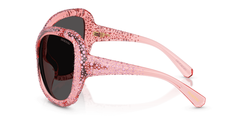 Swarovski SK6052 in Transparent Pink / Dark Grey (108887) - Alternate View