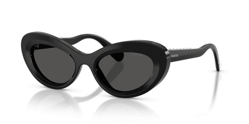 Swarovski SK6061U in Black / Dark Grey (100187) - Front View