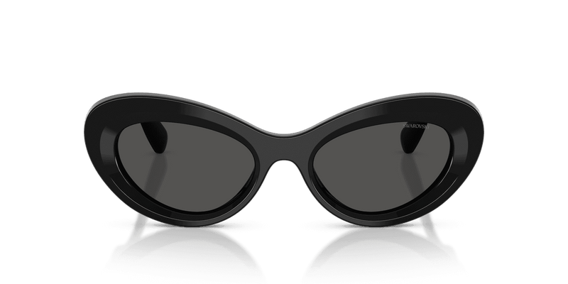 Swarovski SK6061U in Black / Dark Grey (100187) - Back View