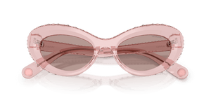 Transparent Dark Pink / Light Purple Brown (11057N)