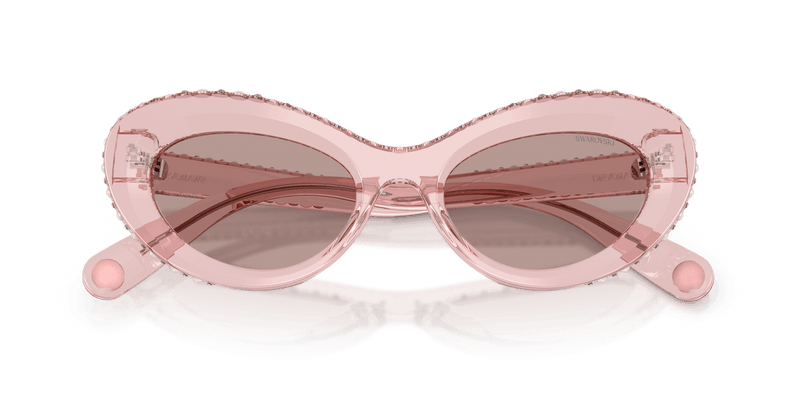 Swarovski SK6061U in Transparent Dark Pink / Light Purple Brown (11057N) - Alternate View