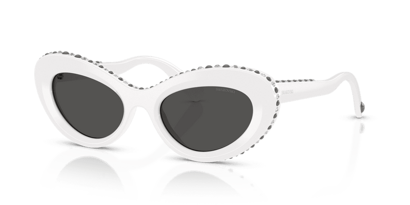 Swarovski SK6061U in White / Dark Grey (105087) - Alternate View