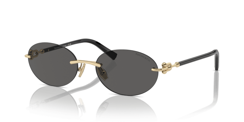 Tiffany & Co. TF3104D in Pale Gold / Dark Grey (6216S4) - Alternate View