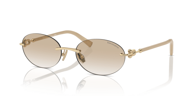 Tiffany & Co. TF3104D in Pale Gold / Grey Gradient (617811) - Alternate View