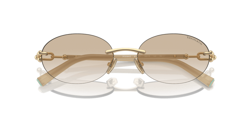 Tiffany & Co. TF3104D in Pale Gold / Grey Gradient (617811) - Alternate View