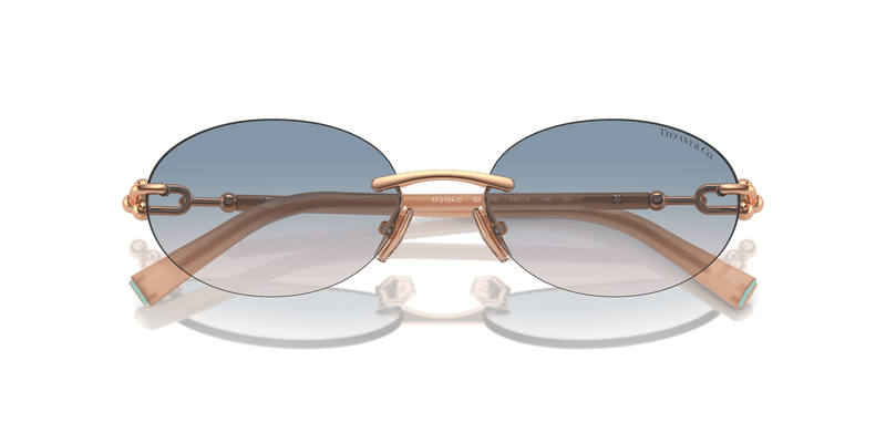 Tiffany & Co. TF3104D in Rose Gold / Light Brown Gradient Blue (621716) - Alternate View