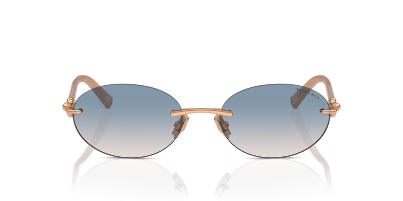 Tiffany & Co. TF3104D in Rose Gold / Light Brown Gradient Blue (621716) - Alternate View