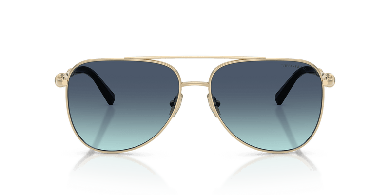 Tiffany & Co. TF3116 in Pale Gold / Azure Gradient Blue (62029S) - Alternate View