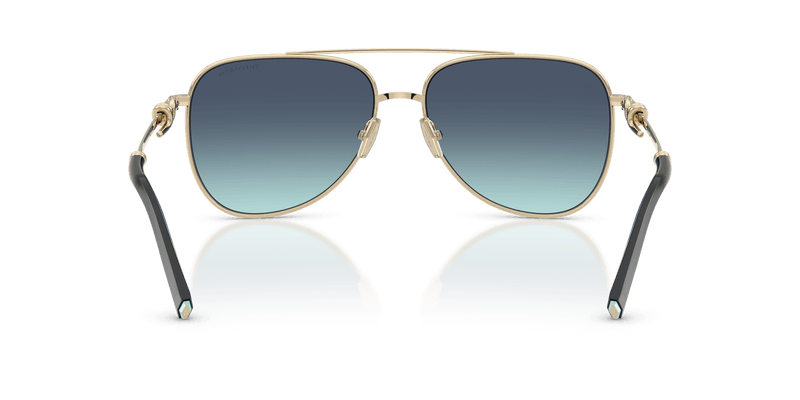 Tiffany & Co. TF3116 in Pale Gold / Azure Gradient Blue (62029S) - Alternate View