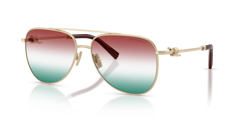 Tiffany & Co. TF3116 in Pale Gold / Gradient Green Bordeaux (6230EL) - Alternate View