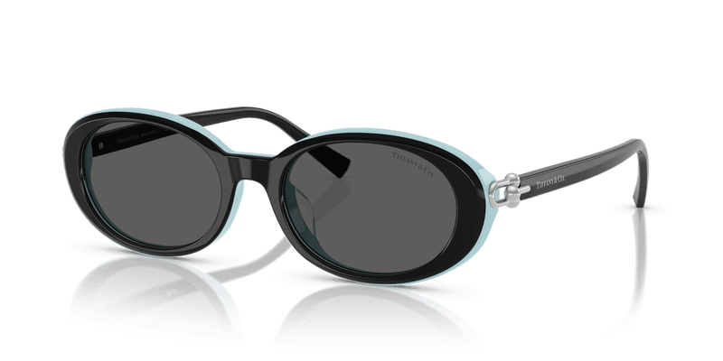 Tiffany & Co. TF4242D in Black On Tiffany Blue / Dark Grey (8055S4) - Alternate View