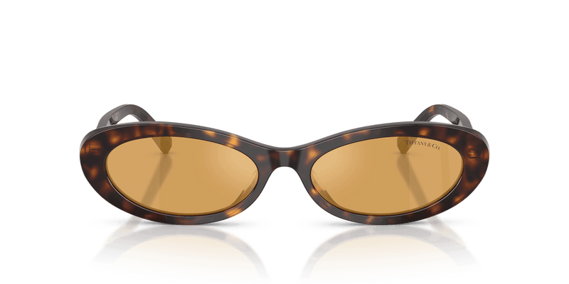 Tiffany & Co. TF4250 in Havana / Light Orange Mirror Silver Internal (801574) - Back View