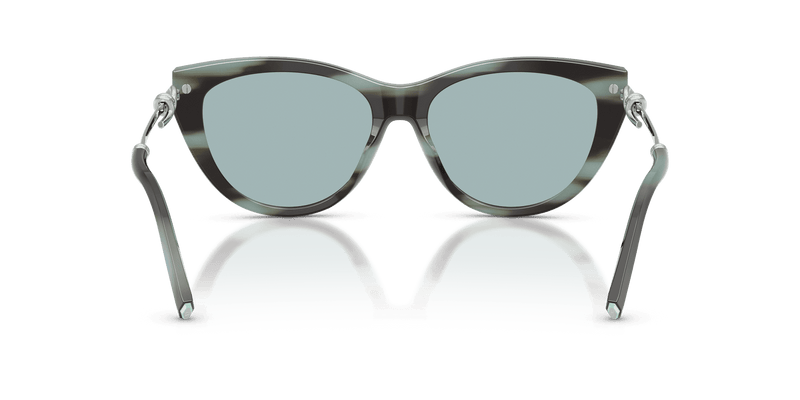 Tiffany & Co. TF4253 in Striped Black Tiffany / Light Azure Silver Mirror (84437C) - Alternate View