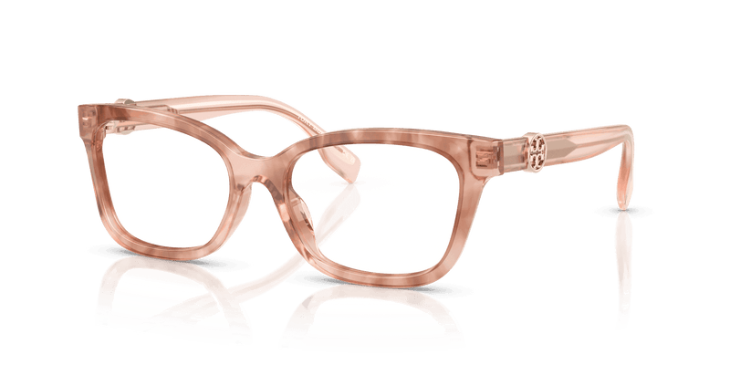 Tory Burch TY2159U in Pink Brown Transparent (2063) - Front View
