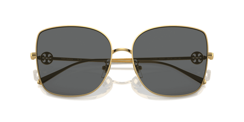 Tory Burch TY6106D in Shiny Gold / Dark Grey (334387) - Alternate View