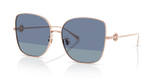 Shiny Light Rose Gold / Blue (33584U)