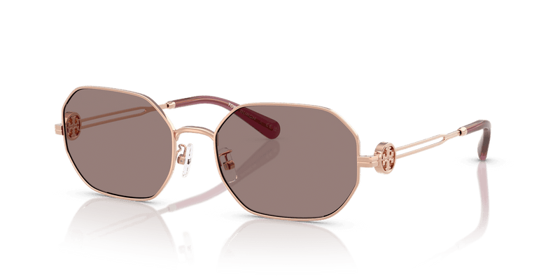 Tory Burch TY6113 in Light Rose Gold / Light Brown Purple Mirror (33587N) - Alternate View