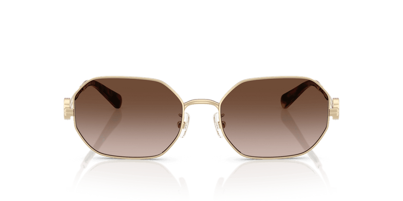 Tory Burch TY6113 in Shiny Light Gold / Brown Gradient (334613) - Back View