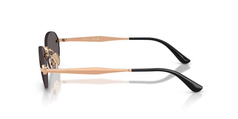 Vogue Eyewear VO4342S in Rose Gold / Black Smoke (515287) - Temple Detail
