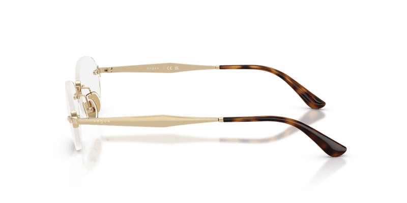 Vogue Eyewear VO4343 in Pale Gold / Demo Lens - Alternate View