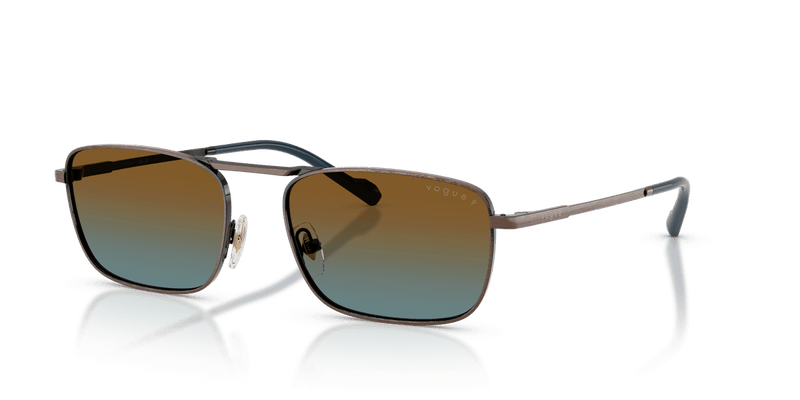 Vogue Eyewear VO4346S in Antique Copper / Blue Gradient Brown Polarized - Alternate View