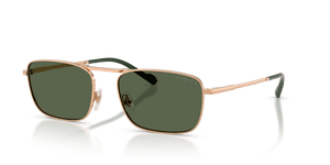 Rose Gold / Dark Green Polarized