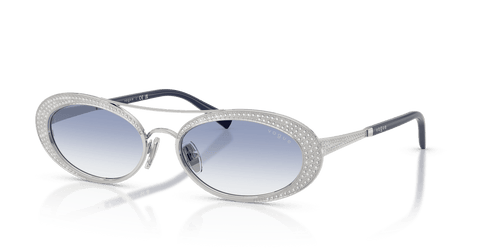 Silver / Clear Gradient Blue