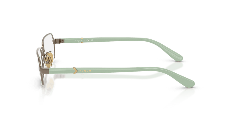 Vogue Eyewear VO4351 in Light Brown / Demo Lens - Side View