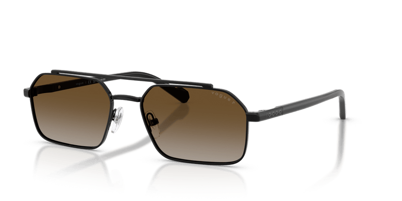 Vogue Eyewear VO4356S in Black / Grey Gradient Brown Polarized - Alternate View