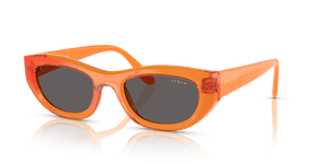 Transparent Orange / Black Smoke