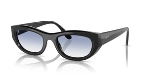 Black / Clear Gradient Light Blue