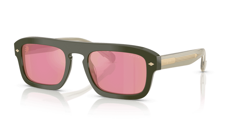 Vogue Eyewear VO5620S in Full Green / Pink Dark Mirror Red (3217F6) - Alternate View