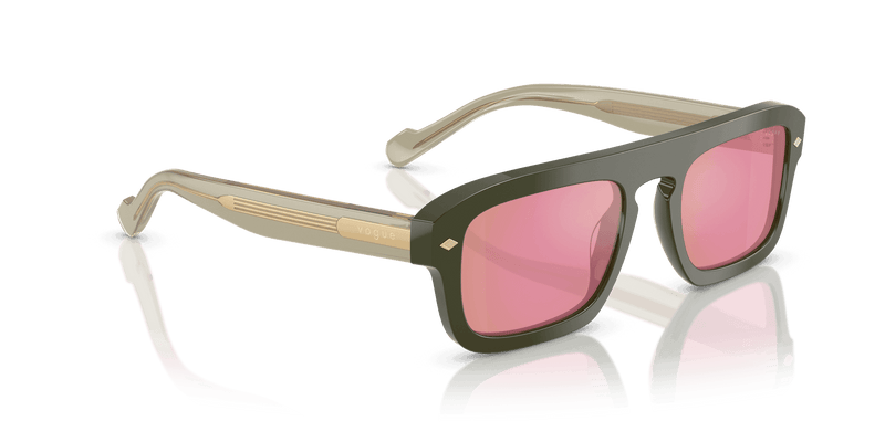 Vogue Eyewear VO5620S in Full Green / Pink Dark Mirror Red (3217F6) - Alternate View