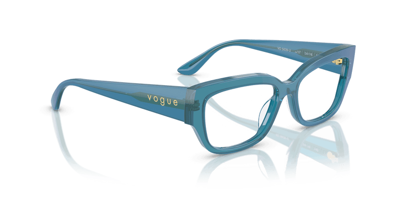 Vogue Eyewear VO5639U in Transparent Pearl Blue (3237) - Alternate View