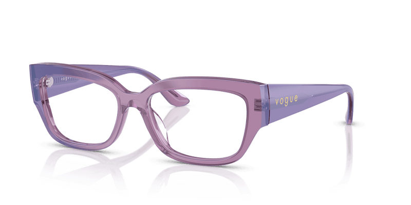 Vogue Eyewear VO5639U in Transparent Pearl Purple (3236) - Alternate View