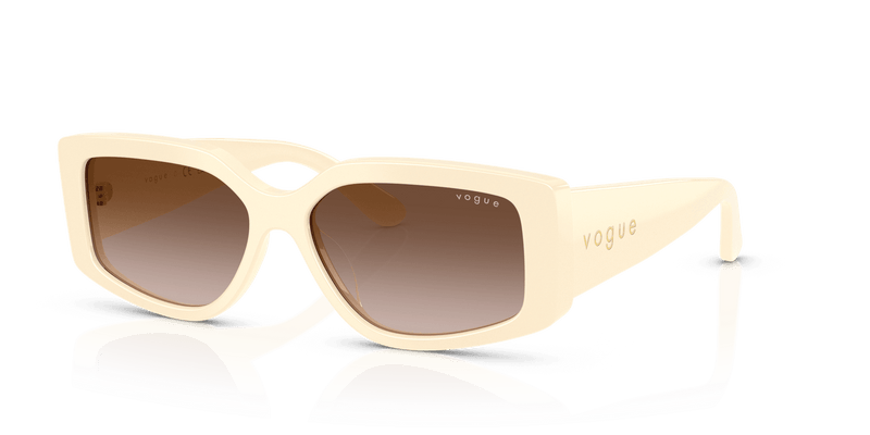 Vogue Eyewear VO5642SU in Full Ivory / Gradient Brown (316713) - Alternate View