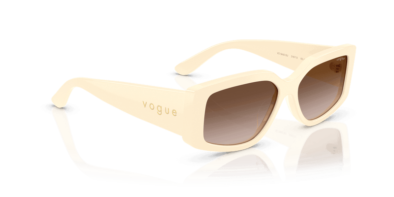 Vogue Eyewear VO5642SU in Full Ivory / Gradient Brown (316713) - Alternate View