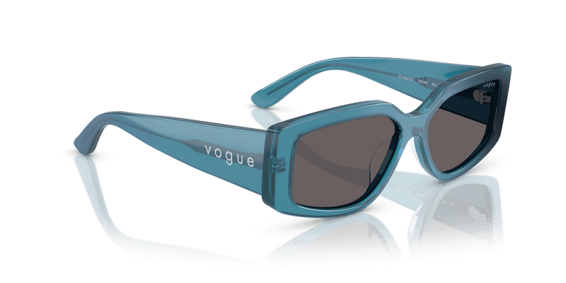 Vogue Eyewear VO5642SU in Transparent Pearl Blue / Black Smoke (323787) - Alternate View