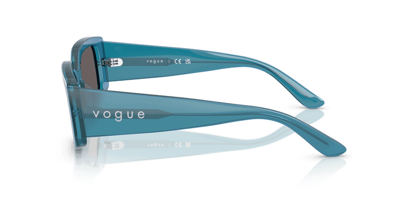 Vogue Eyewear VO5642SU in Transparent Pearl Blue / Black Smoke (323787) - Alternate View