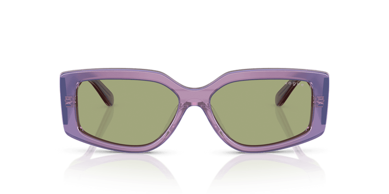 Vogue Eyewear VO5642SU in Transparent Pearl Purple / Green (323682) - Side View