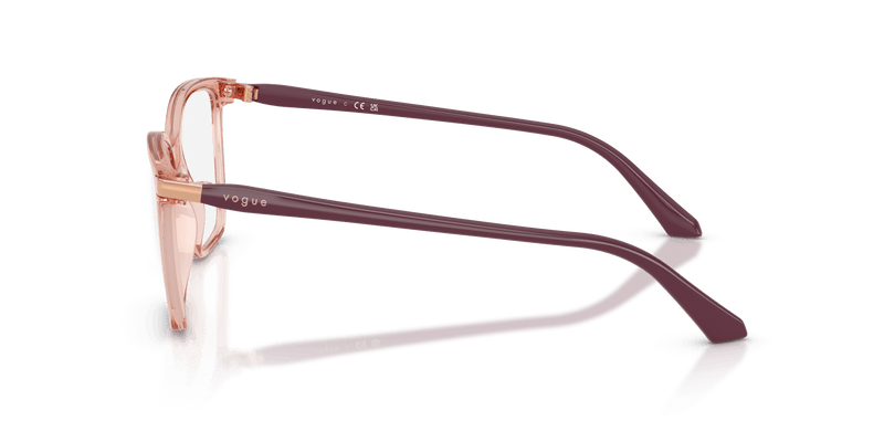 Vogue Eyewear VO5654 in Transparent Dark Pink (2864) - Alternate View