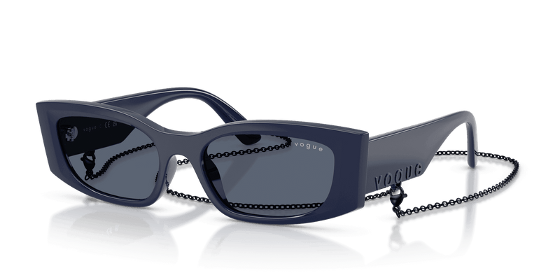 Vogue Eyewear VO5655SU in Full Blue / Dark Grey (324087) - Front View