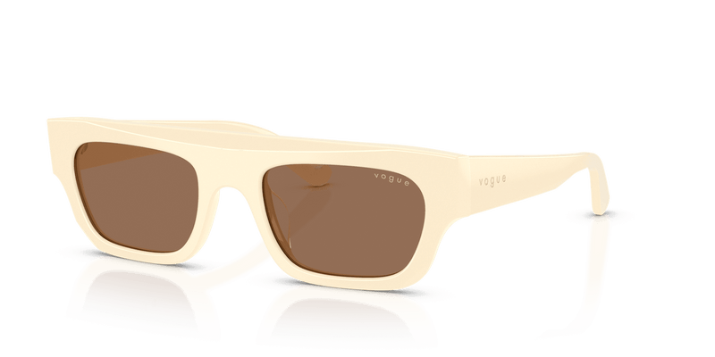 Vogue Eyewear VO5694SU in Full Ivory / Dark Brown (316773) - Front View