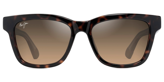 Maui Jim Hanohano - Shiny Dark Havana with Trans Yellow / HCL® Bronze (HS644-10)