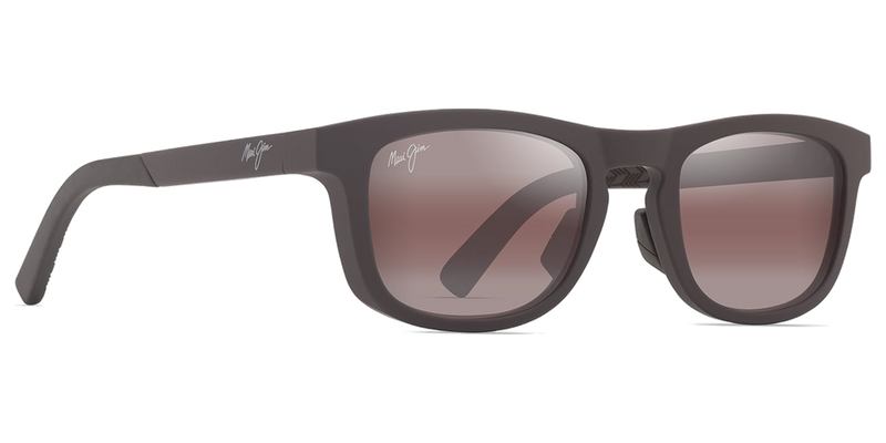 Maui Jim Aliali in Matte Solid Dark Brown / Maui Rose® (R342-01) - Temple Detail