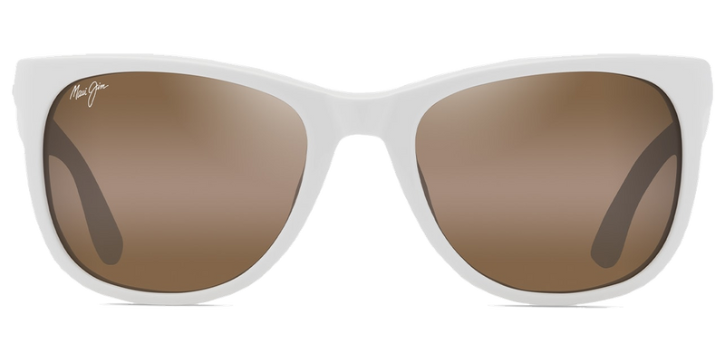 Maui Jim Kikonia XL in Shiny Solid White / HCL® Bronze (H693-05) - Temple Detail