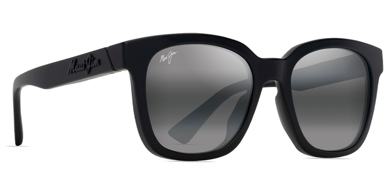 Maui Jim Honua Asian Fit in Matte Black / Neutral Grey (653-02) - Side View