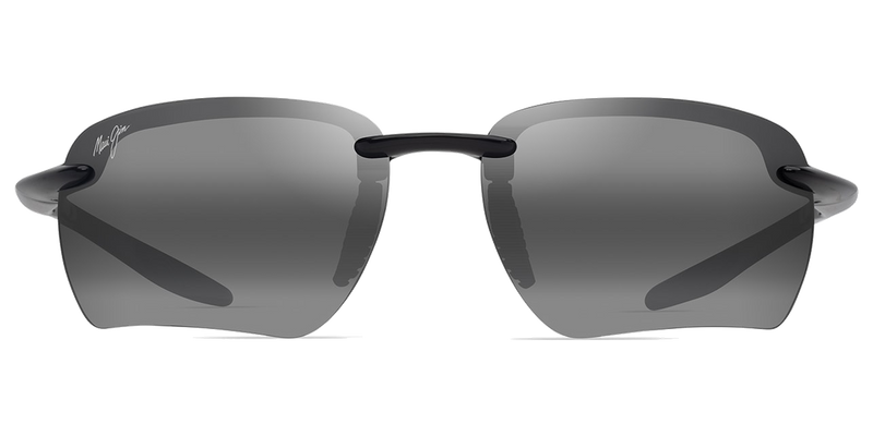 Maui Jim Ho‘okipa Ultra G in Shiny Black / Neutral Grey (336-02B) - Front View