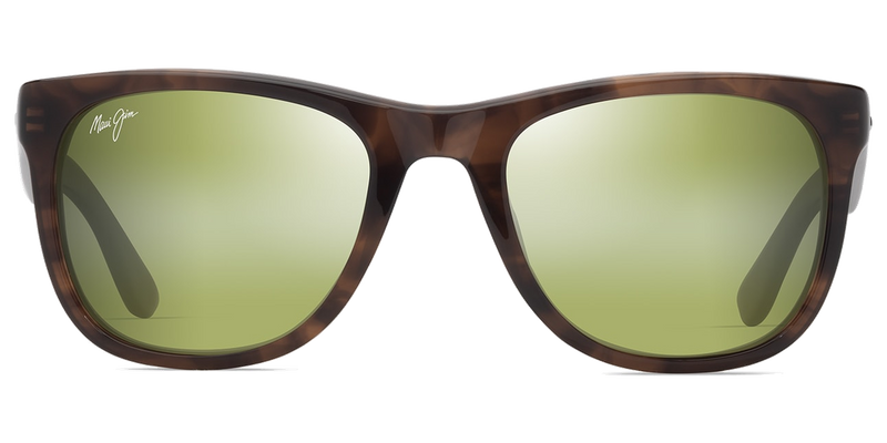 Maui Jim Kikonia in Shiny Melange Brown Classic Havana / Maui HT™ (HT692-10A) - Temple Detail